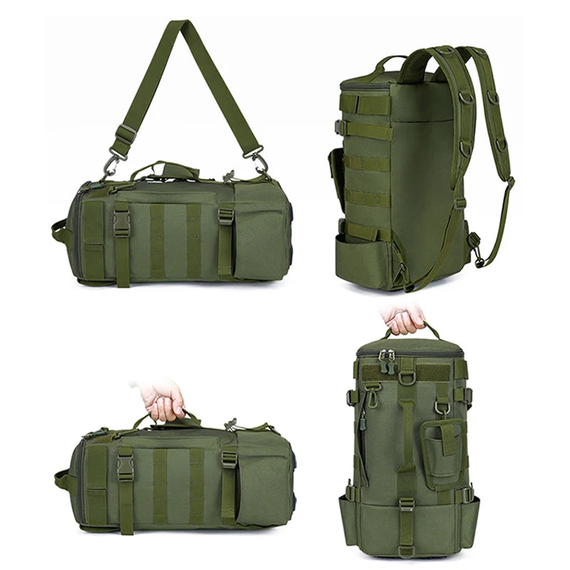 Tactical Fishing Backpack with Rod Holders