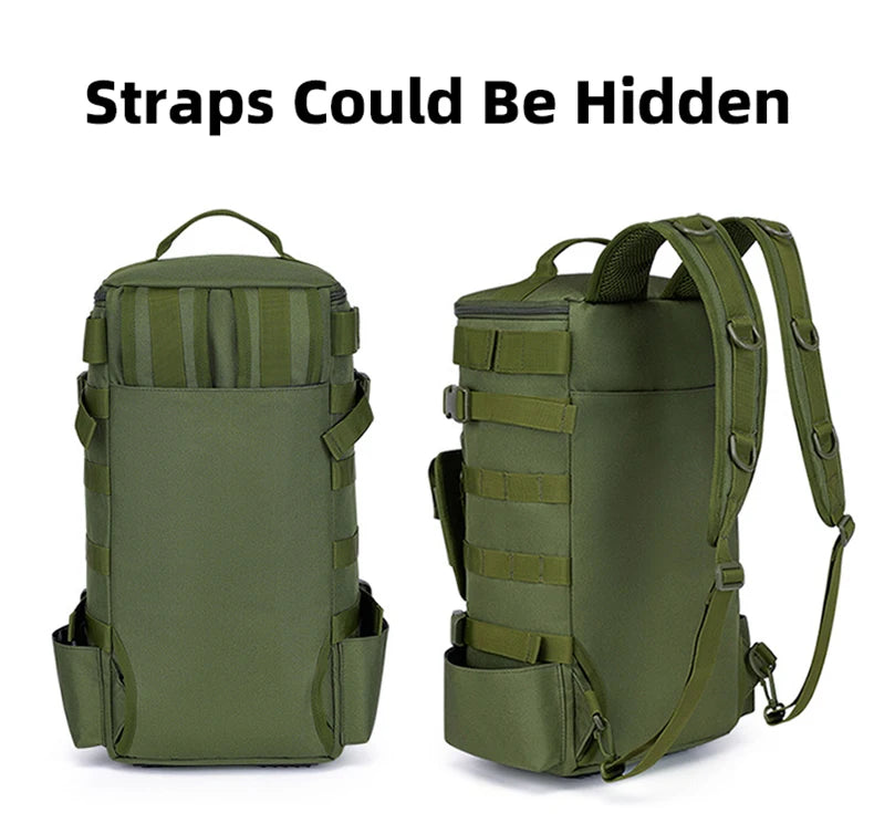 Tactical Fishing Backpack with Rod Holders